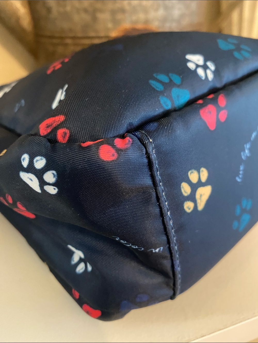 LUG: CAN CAN XL: MULTI COLOR PAWS NAVY With Adjustable Strap - Picture 7 of 14